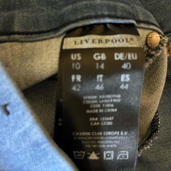 Liverpool ankle jeans. Size 10. - Picture 2 of 2